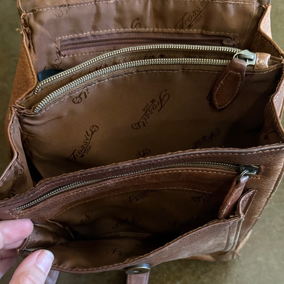 Fossil Brown Leather Crossbody Bag - Picture 6 of 6